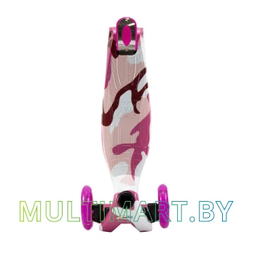 Самокат 21st Scooter Maxi PK 036Z розовый, прозрачные колёса картинка 2